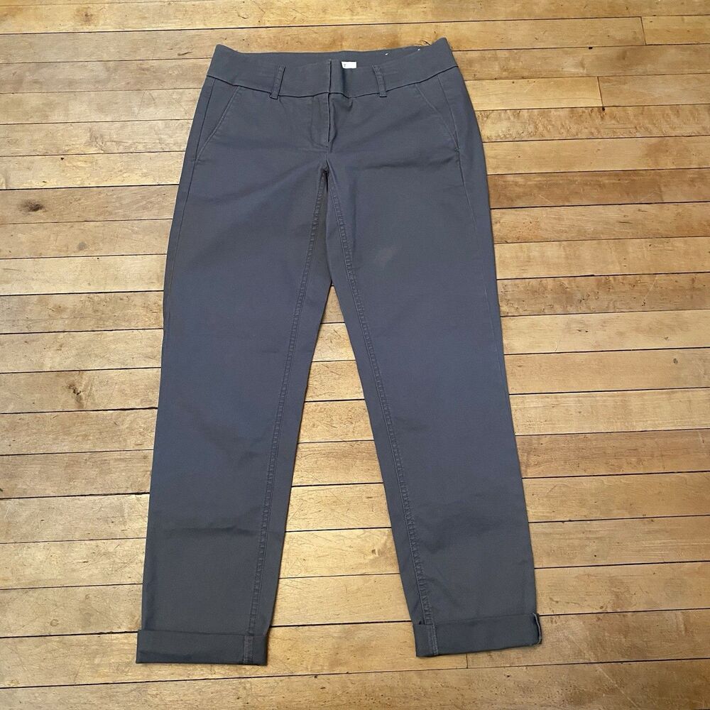 LOFT Marisa Ankle Cropped Pants Women’s Size 4T Grey Casual